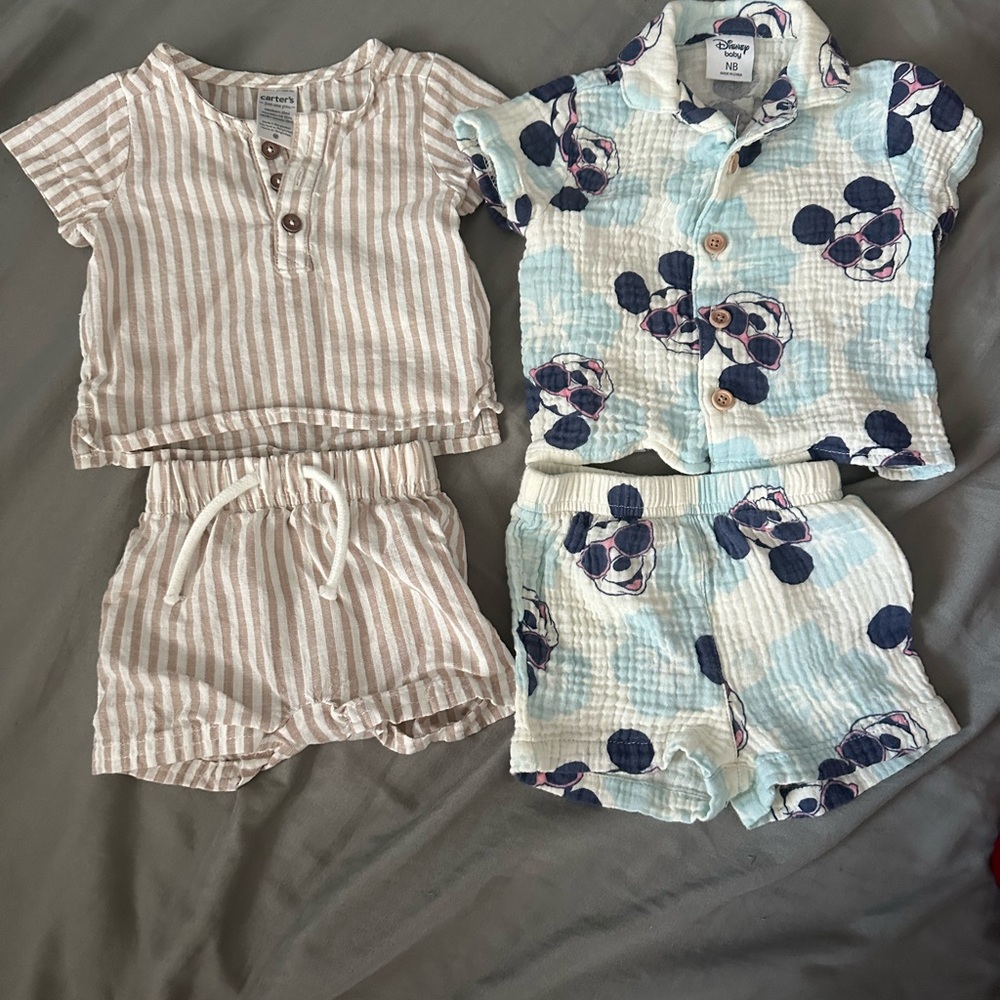 Carters and Disney Matching Sets Newborn